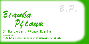 bianka pflaum business card